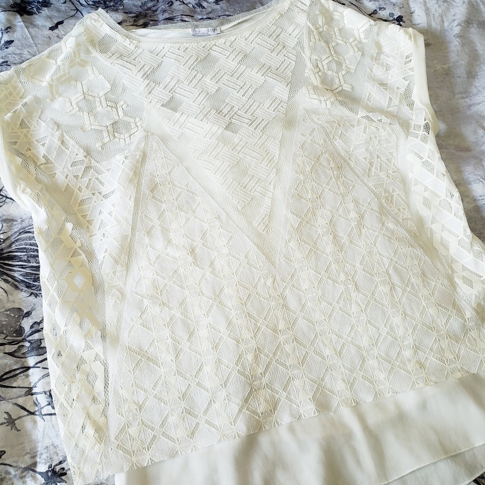 Zara Geometric Print Top